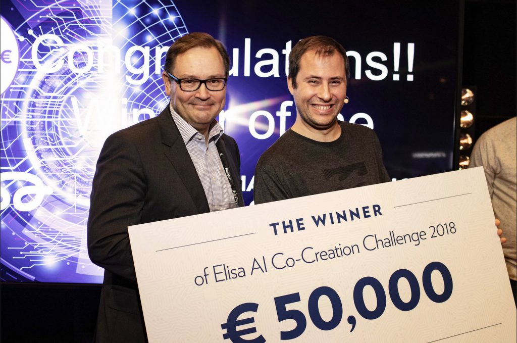 The winner of Elisa AI Co-Creation Challenge 2018